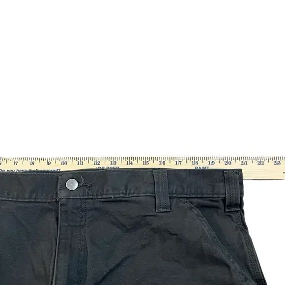 Carhartt Mens Relaxed Straight Rigby Dungaree Pants 40x30 Gravel Gray Workwear - Picture 9 of 10